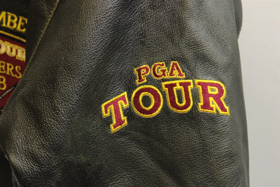 Vintage Leather PGA Tour Life Member Partners Club Bomber Jacket - Size XL