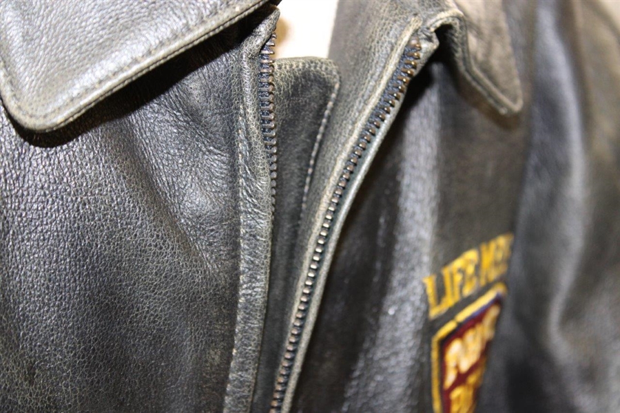 Vintage Leather PGA Tour Life Member Partners Club Bomber Jacket - Size XL