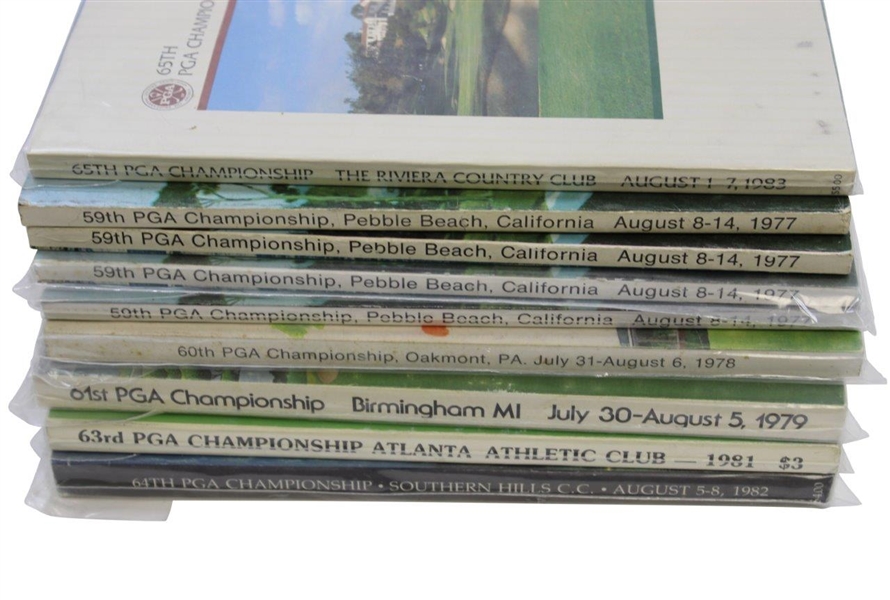 Group of Forty-Eight (48) Golf Publications Inc. Programs, Record Books, Journals & more