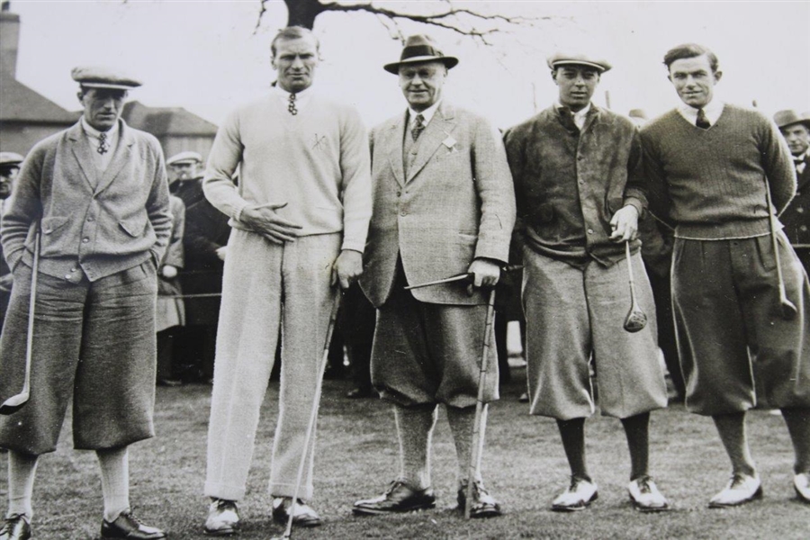 1929 Ryder Cup at Moortown Whitcombe/Compston vs Turnesa/Farrell Wire Photo
