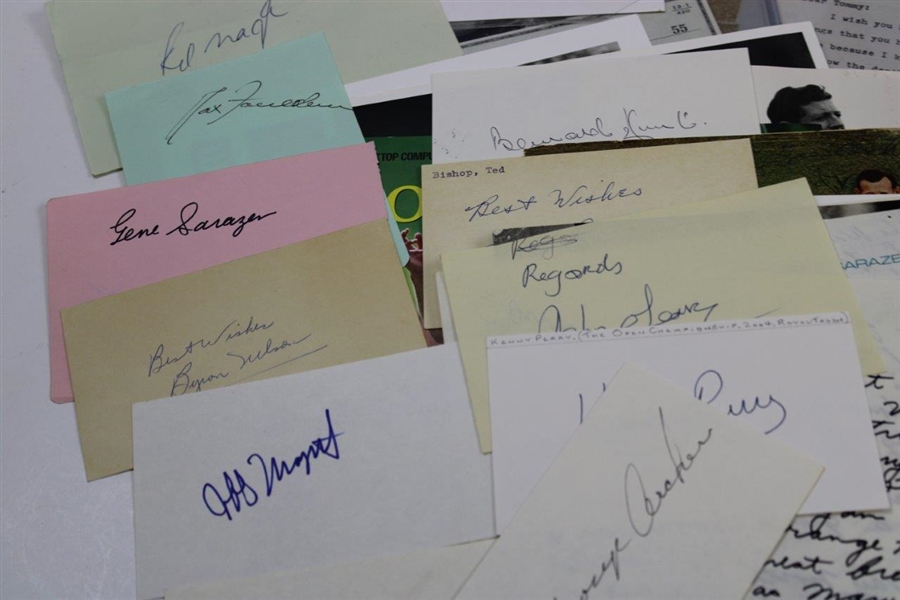Large Group of Assorted Signatures on Cards, Letters, Photos, Album Pages, Cuts & more