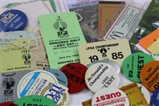 Large Grouping of LPGA Majors Badges, Pinbacks, Tickets, Scorecard & more