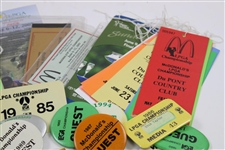 Large Grouping of LPGA Majors Badges, Pinbacks, Tickets, Scorecard & more