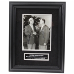 Ben Hogan & Sam Snead Signed Original B&W Masters Green Jackets Photo - Framed JSA ALOA