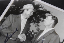 Ben Hogan & Sam Snead Signed Original B&W Masters Green Jackets Photo - Framed JSA ALOA