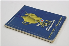 1945 PGA Championship at Moraine CC Program Signed by Winner Byron Nelson JSA ALOA