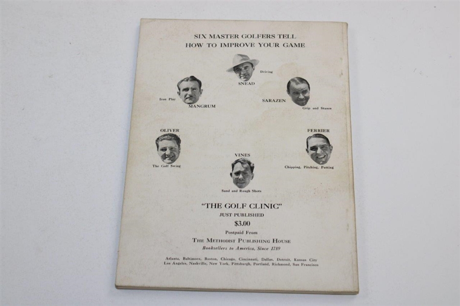 1949 PGA Championship at Hermitage CC Program - Sam Snead Winner