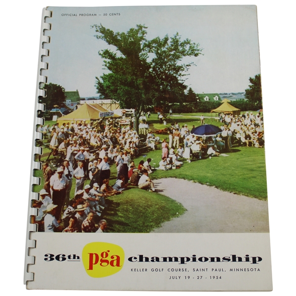 1954 PGA Championship at Keller Golf Course Official Program - Chick Harbert Winner