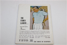 1961 PGA Championship at Olympia Fields Program with Winner Jerry Barber Signed Sheet JSA ALOA