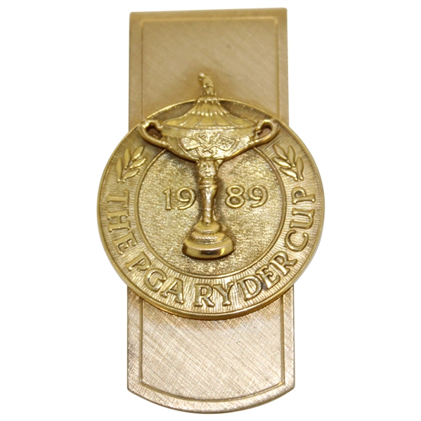 1989 The PGA Ryder Cup Money Clip - Gold Filled