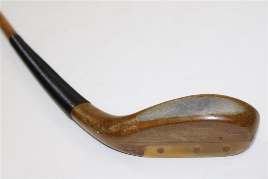 Replica T. Morris Stamped Blonde Head Long Nose Putter with 'Replica' on Shaft