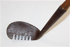 Vintage Unique Unmarked 'Rake' Golf Iron
