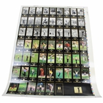 Ltd Ed 1995 Champions of Golf Masters Collection Uncut Sheet of Golf Cards 819/5000