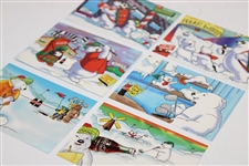 Golf Themed 1996 Coca-Cola Polar Bear South Pole Cards