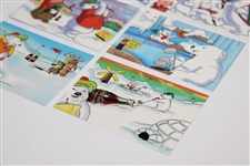 Golf Themed 1996 Coca-Cola Polar Bear South Pole Cards