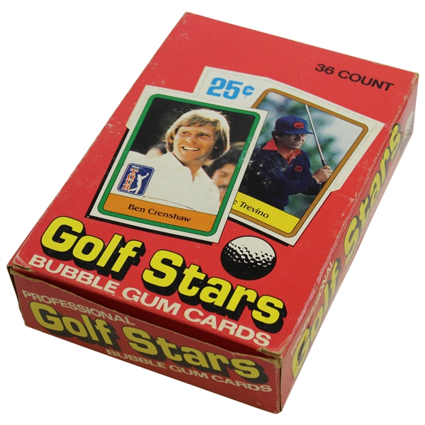 1981 Donruss Golf Stars Bubble Gum Card Box with 36 Unopened Packs