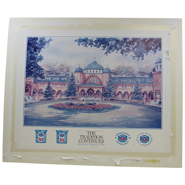 Hale Irwin Signed Medinah Country Club The Tradition Continues Matted Print