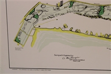 Nick Faldo Signed The Old Course St. Andrews Matted Print JSA ALOA