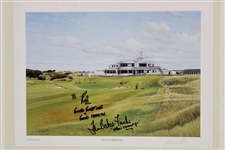 Ian Baker-Finch Signed Royal Birkdale Graeme Baxter Matted Print JSA ALOA