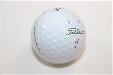Zack Johnson Signed Personal Used Titleist 4 Golf Ball JSA ALOA