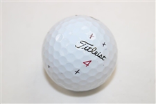 Zack Johnson Signed Personal Used Titleist 4 Golf Ball JSA ALOA
