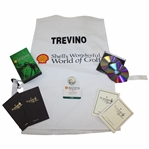 Lee Trevino vs Gary Player 1998 Shells WoG Match Bib, Badge, Yardage Book, Signed Ball & Videos from Caddy Ralph Hackett