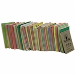 Over Fifty (50) Senior PGA Tour Match Used Yardage Books (1988, 1989, 1990) from Caddy Ralph Hackett