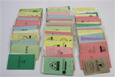 Over Fifty (50) Senior PGA Tour Match Used Yardage Books (1988, 1989, 1990) from Caddy Ralph Hackett