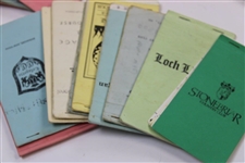 Over Fifty (50) Senior PGA Tour Match Used Yardage Books (1988, 1989, 1990) from Caddy Ralph Hackett