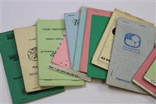 Over Fifty (50) Senior PGA Tour Match Used Yardage Books (1988, 1989, 1990) from Caddy Ralph Hackett