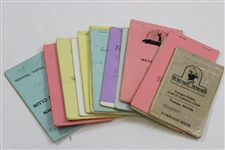 Over Fifty (50) Senior PGA Tour Match Used Yardage Books (1988, 1989, 1990) from Caddy Ralph Hackett