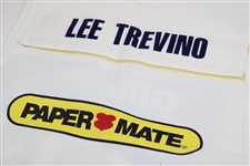 Winning Lee Trevino Caddy Bib from Gillette 3-Tour Challenge Championship from Caddy Ralph Hackett