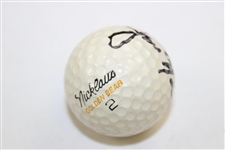Jack Nicklaus Signed Golden Bear Logo Golf Ball - Ralph Hackett Collection JSA ALOA