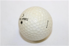 Isao Aoki Signed Personal Used Royal MaxFli Golf Ball - Ralph Hackett Collection JSA ALOA