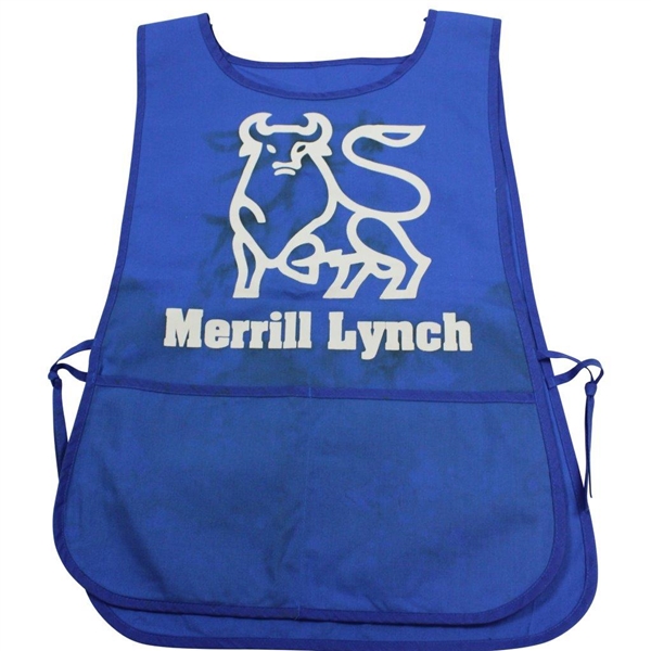 Charles Coody Blue Merril Lynch Caddy Bib - Ralph Hackett Collection