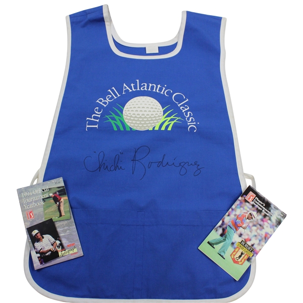 ChiChi Rodriguez Signed The Bell Atlantic Classic Caddy Bib - Ralph Hackett Collection