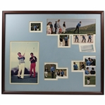 Seve Ballesteros Giving Lessons To John Andrisani Photo Display - Framed