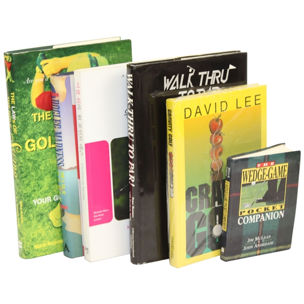 Six (6) Golf Books as Part of The John Andrisani Collection