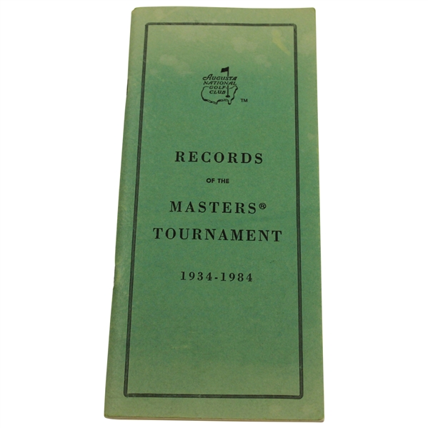 1934-1984 Augusta National Records of the Masters Tournament Booklet
