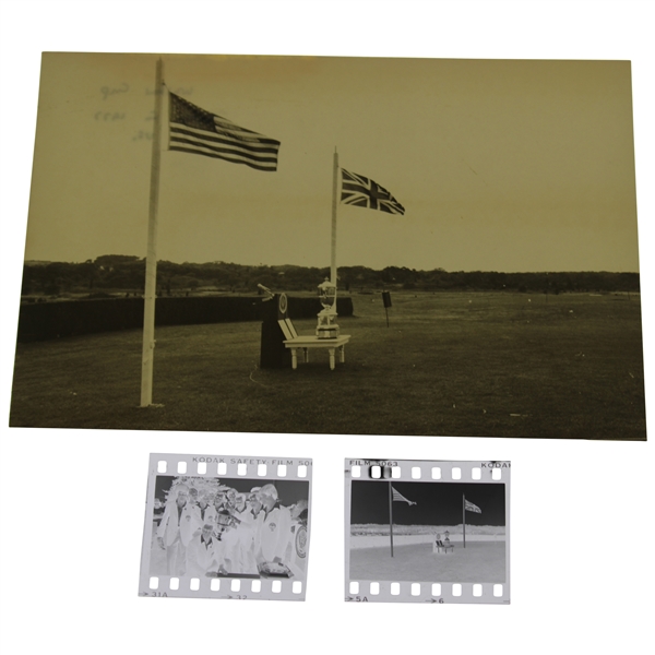1977 The Walker Cup Winning Team & Trophy Negatives with Original Photo