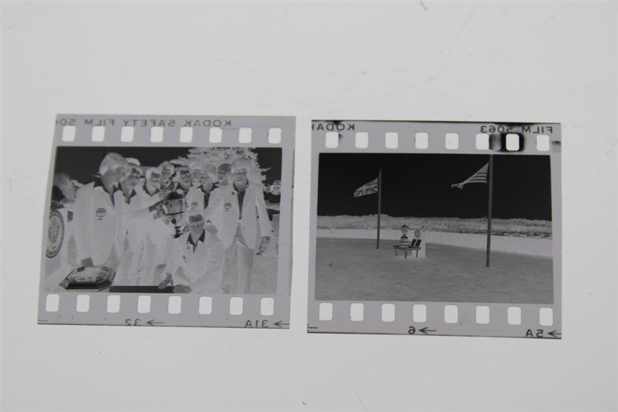 1977 The Walker Cup Winning Team & Trophy Negatives with Original Photo