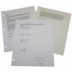 Tiger Woods Father Earl Woods Hand-written Answers to Inquiries for Book