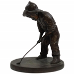 Pinehurst Putter Boy Bronze Statue - Early Non Copper Plated Version