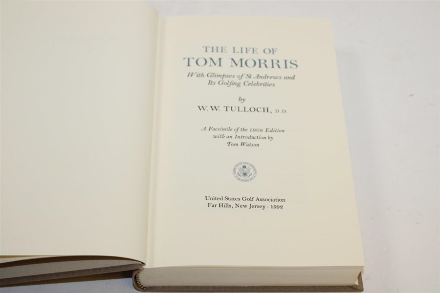 'The Life Of Tom Morris' USGA Limited Edition #355 Book in Slip Case