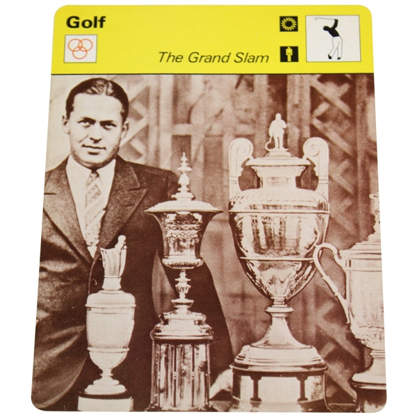 1979 Bobby Jones Grand Slam Card Swedish Sportscasters Series