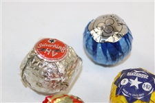 Twelve (12) Vintage Wrapped Golf Balls - Penfold, Silver King, Ben Sayers, Slazenger & Agma Limited