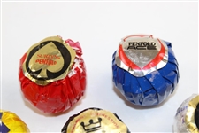 Twelve (12) Vintage Wrapped Golf Balls - Penfold, Silver King, Ben Sayers, Slazenger & Agma Limited