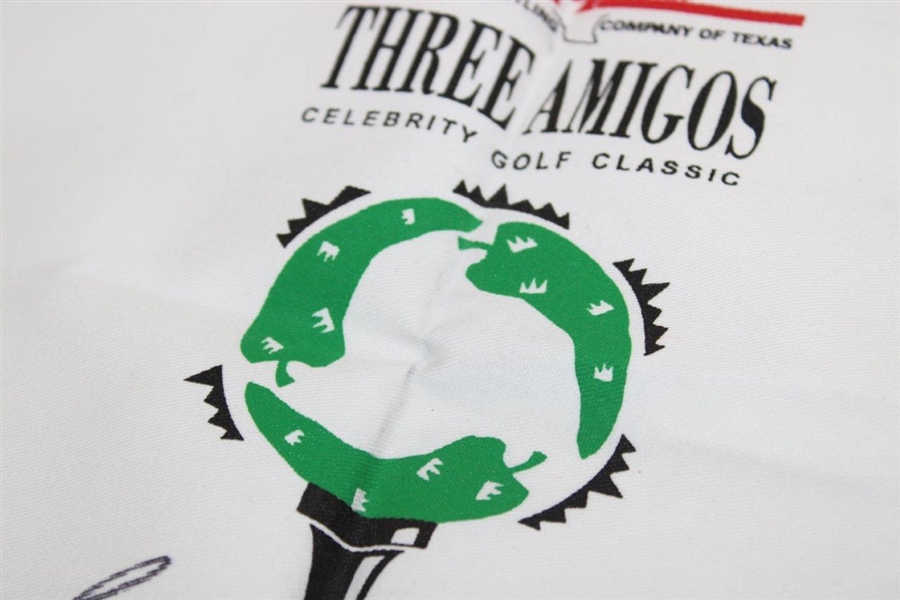 Gene Sarazen Signed 'Three Amigos Celebrity Golf Classic Flag' JSA ALOA