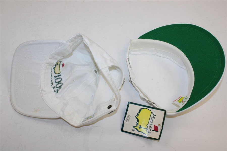 2001 Masters Mini Club, Tuesday Ticket, 4 Caddy Bears & Hat with Visor & Bag