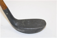 c. 1920 Huntly Putter with Unique Thumb Groove Grip - Pat 165,384